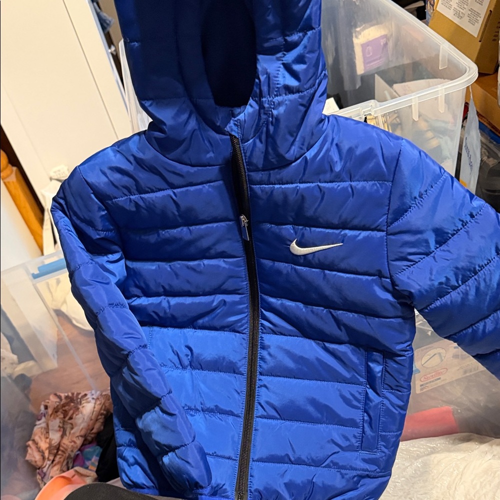 Nike Kids Royal Blue Puffer Jacket